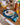 Individual Lune, Azul com Azul Claro