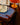 Elia napkin, Blue with Orange