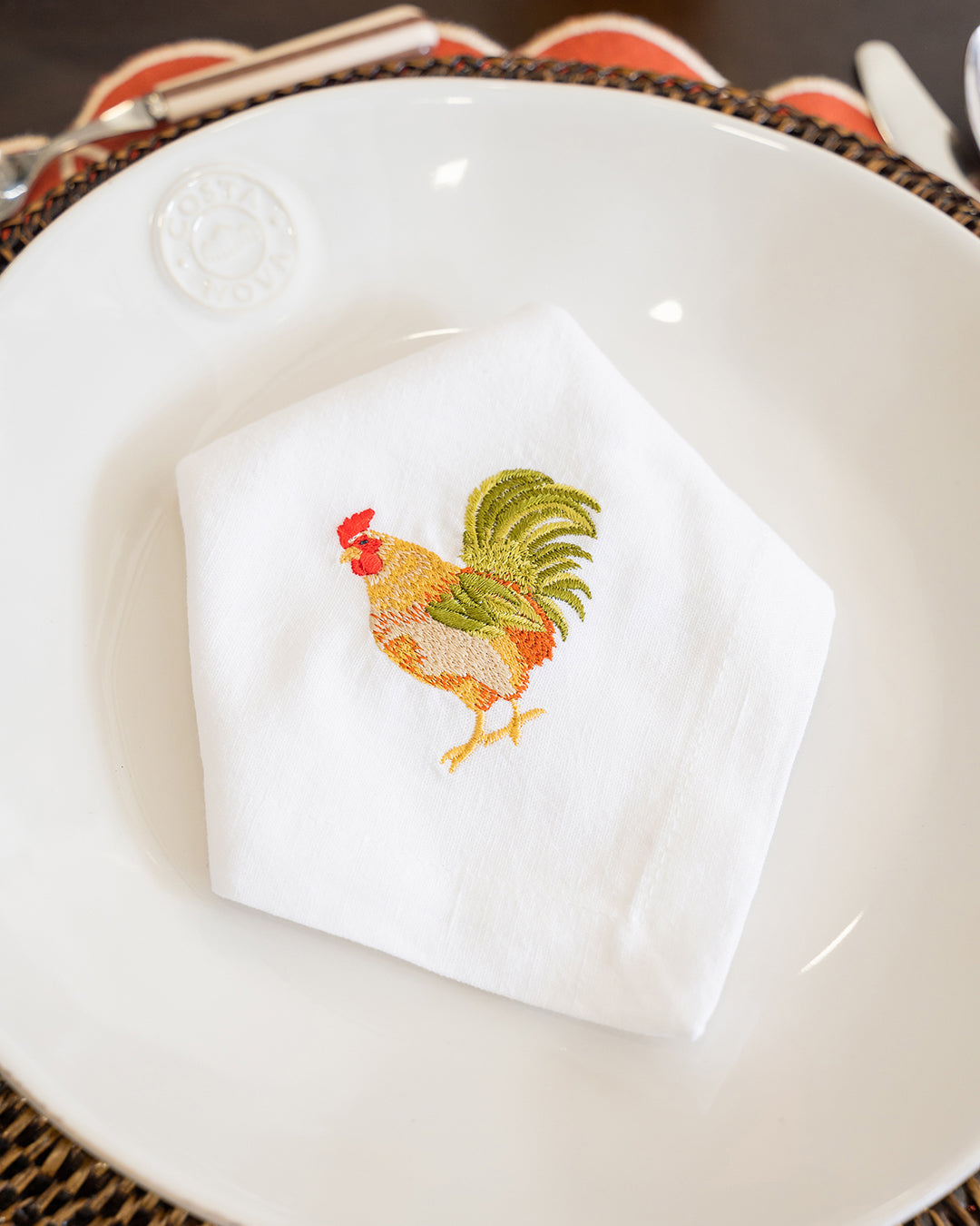 Rooster Napkin