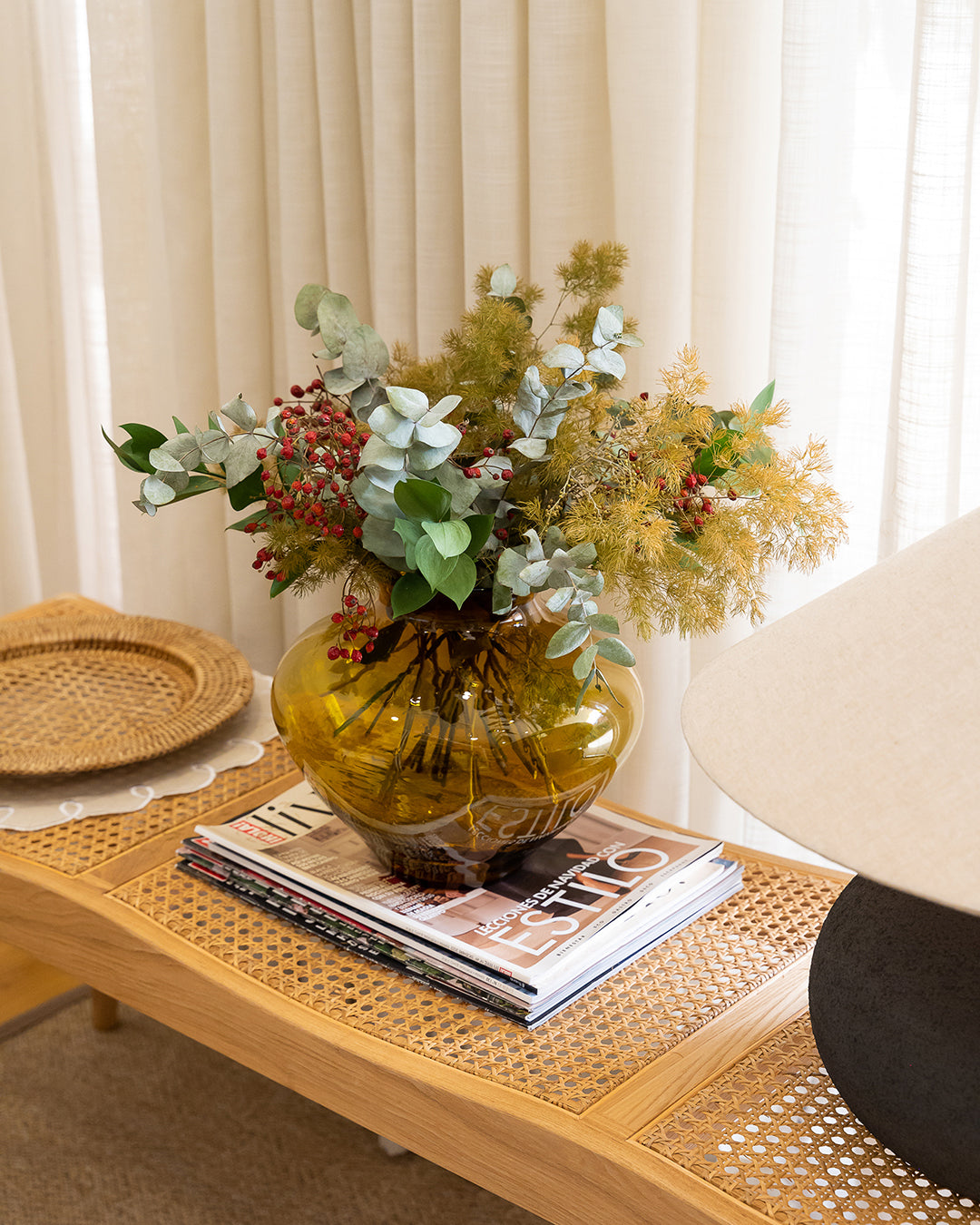 Siena Brown Glass Vase