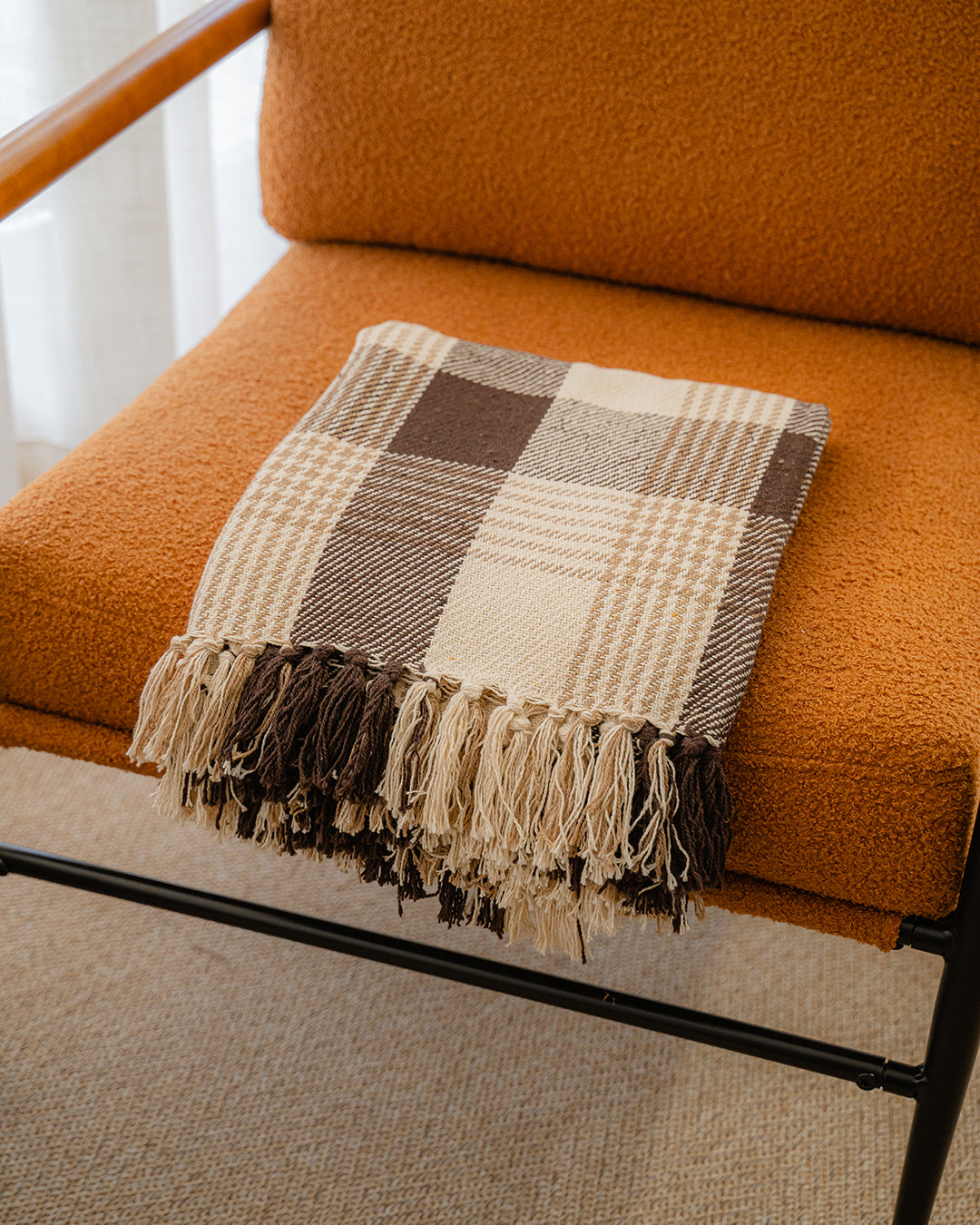 Scottish Blanket, Brown, Beige and Raw