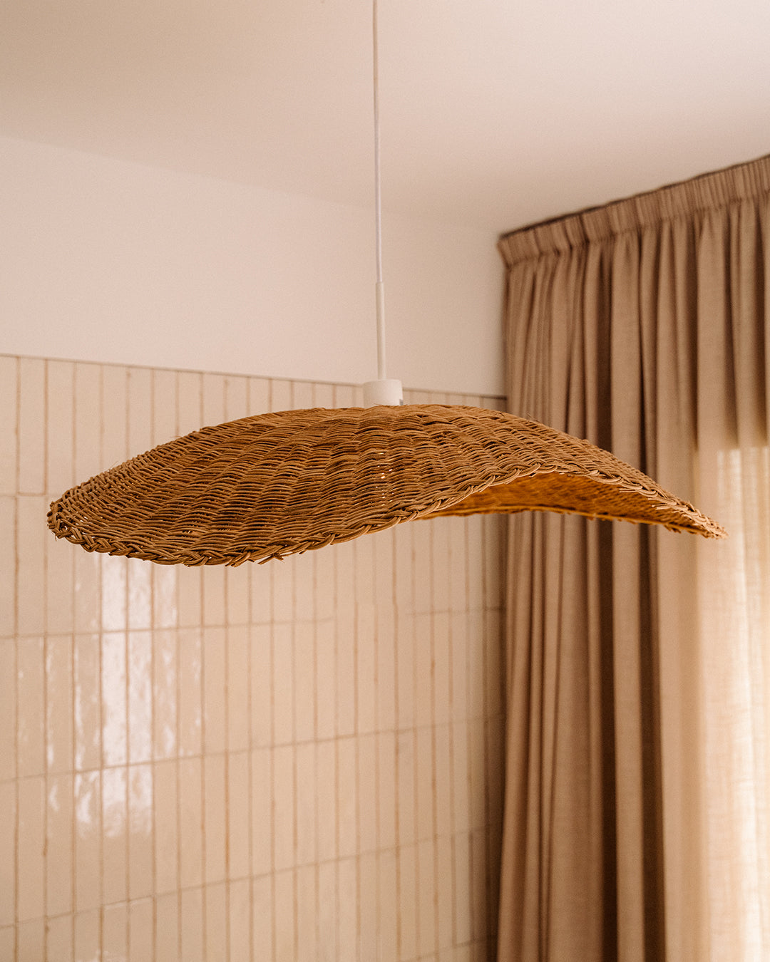 Rattan Ceiling Lamp 82 X 82 X 15 CM