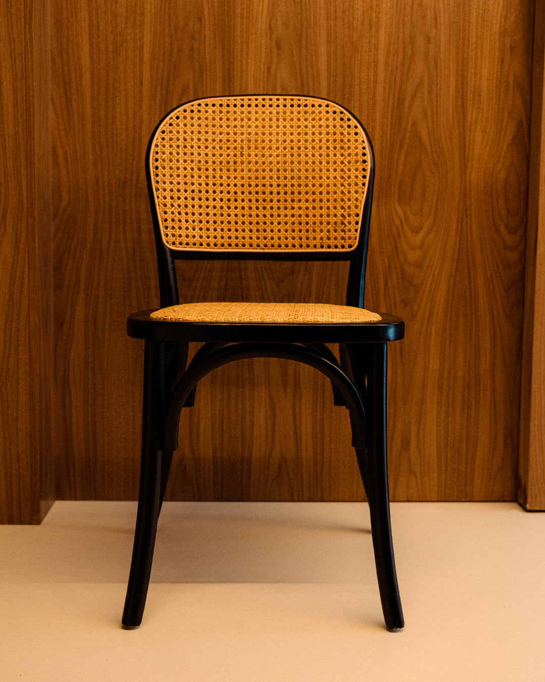 Troia Chair in Black Rattan