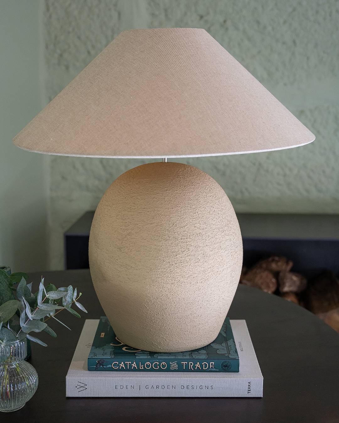 Pure Large Table Lamp, Beige