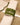 Anneau de serviette vert et blanc en lin personnalisé