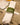 Anneau de serviette vert et blanc en lin personnalisé