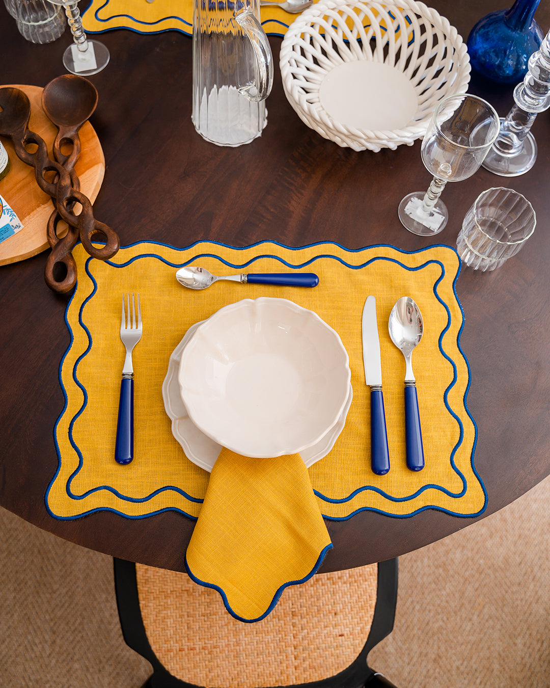 Individual Beja, Amarelo com Azul