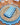 Navy Napkin, Water Blue with Blue