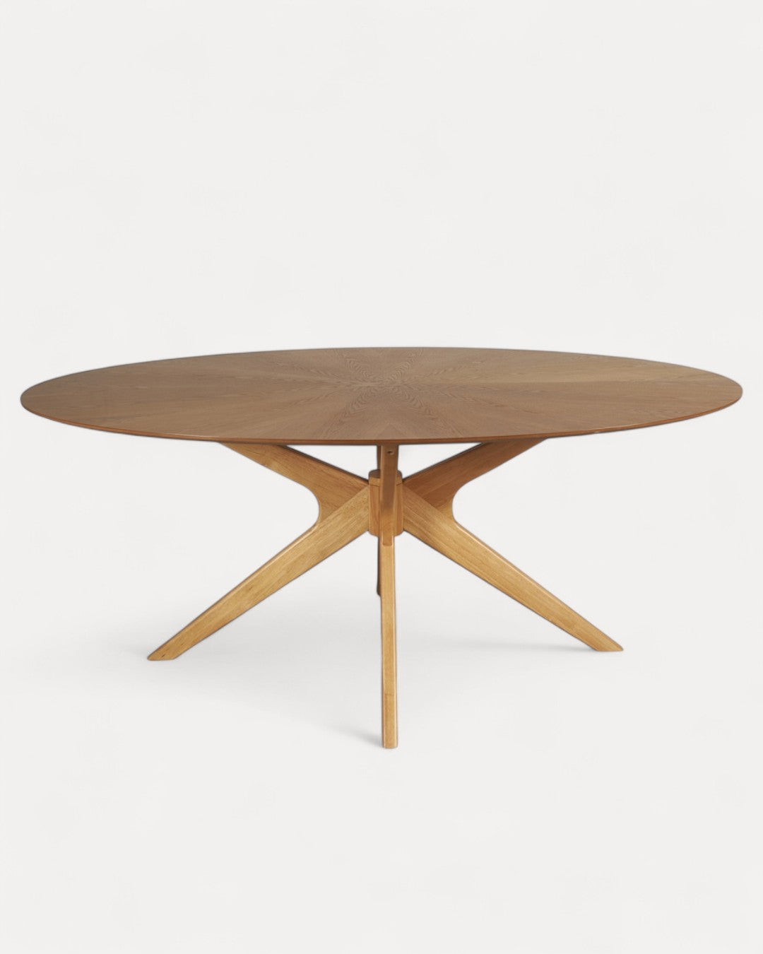 Tavolo da pranzo Lévoa ovale in rovere, 180x110x75 cm