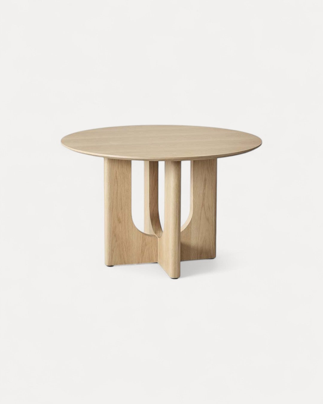 Cavian round oak dining table, Ø120x77 cm