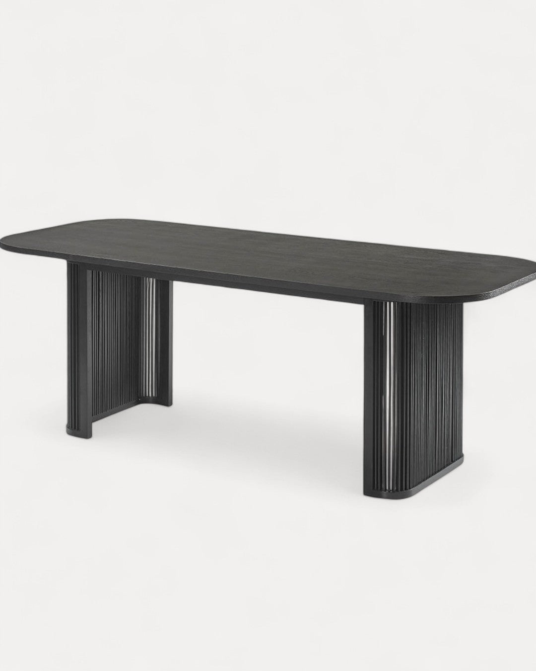 Tavolo da pranzo Salenne in rovere nero, 180x90x75 cm