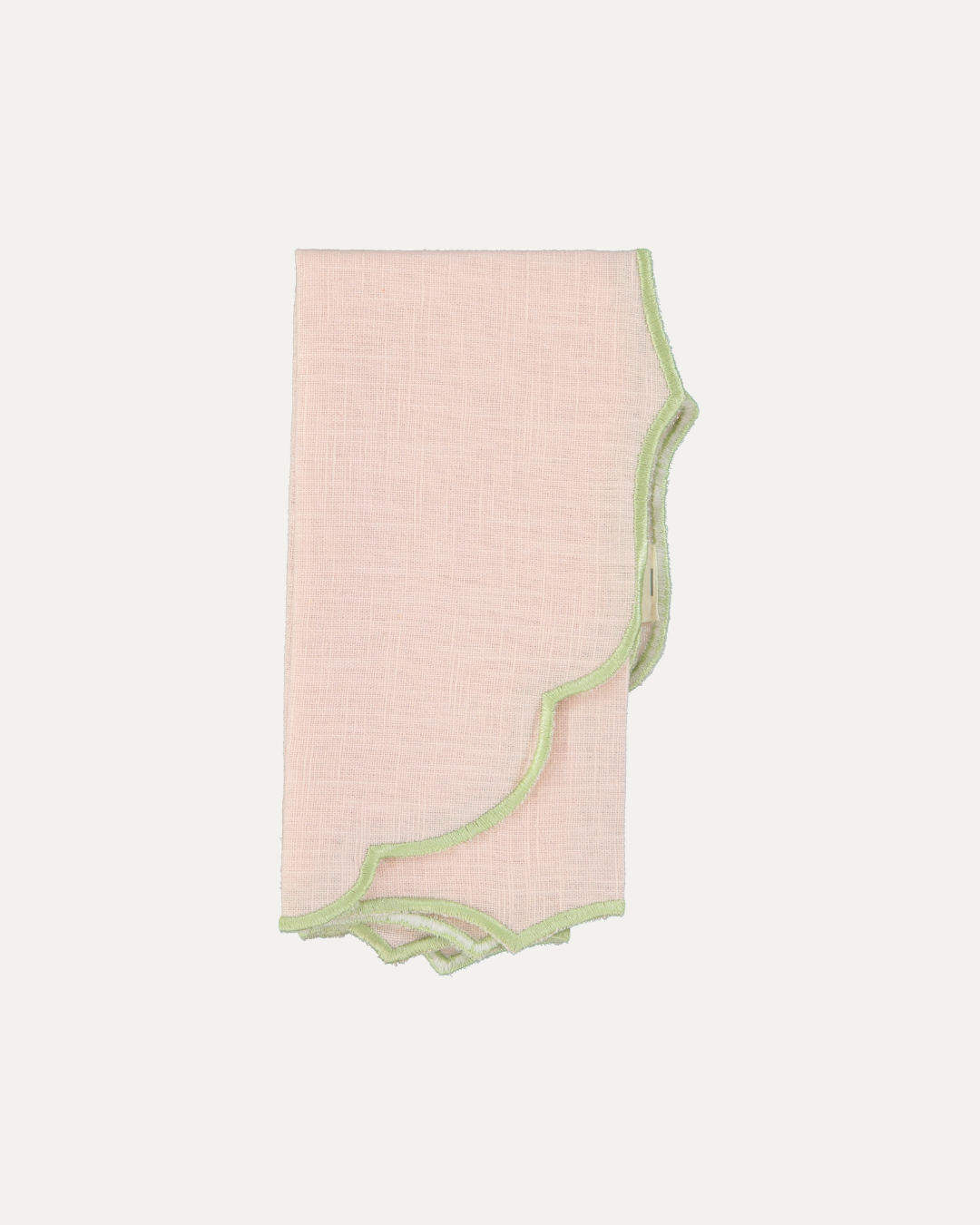 Belmonte Napkin, Baby Pink with Light Green