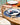 Mantel Individual Concha, Azul con Blanco