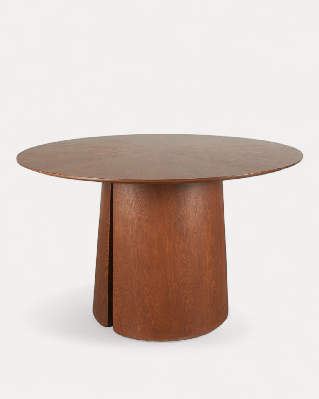 Tavolo da pranzo Ardén rotondo in quercia color noce, Ø120×75 cm