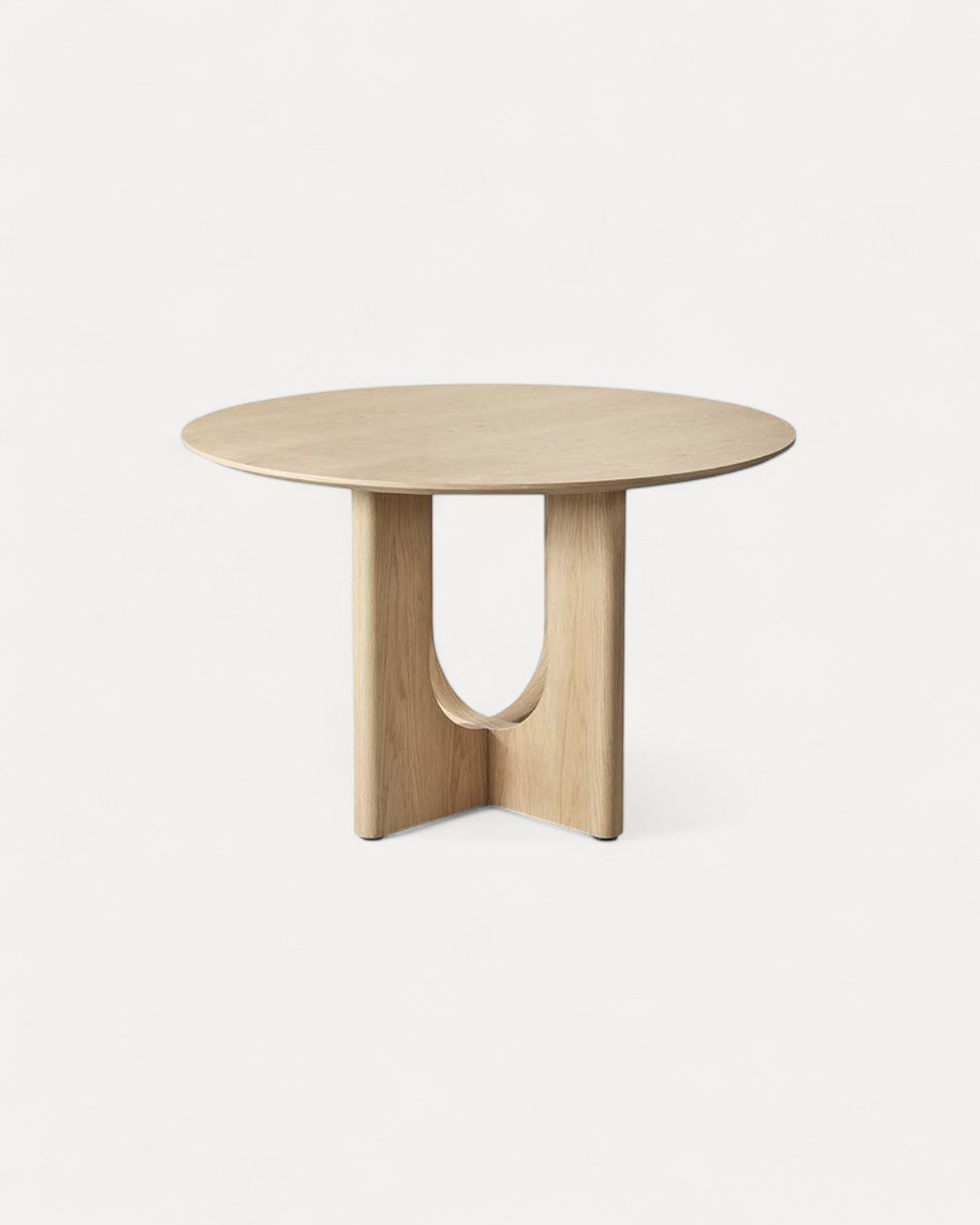 Cavian round oak dining table, Ø120x77 cm