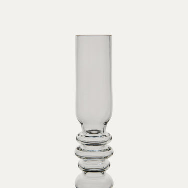 Castiçal Bloom em Vidro Transparente