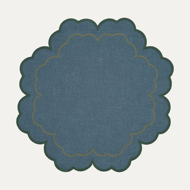 Individual Íris, Azul com Verde