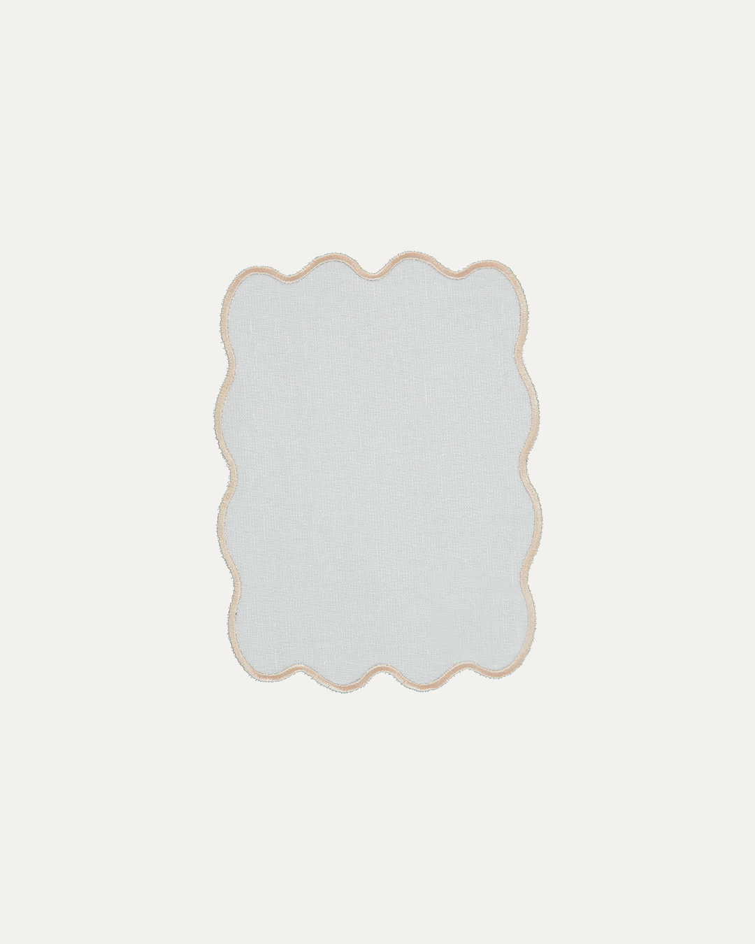 White and Beige Palma Cocktail Napkin