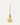 Bougeoir Bloom en Verre Jaune