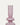 Bougeoir Bloom en Verre Rose