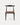 Verano chair in natural black wood and leather, 55×51.5×77 cm