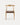 Chaise Verano en bois naturel et cuir, 55×51,5×77 cm