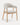 Chaise Toscane en bois naturel et tissu blanc, 55×55,5×81 cm