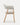 Chaise Toscane en bois naturel et tissu blanc, 55×55,5×81 cm