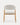 Chaise Toscane en bois naturel et tissu blanc, 55×55,5×81 cm