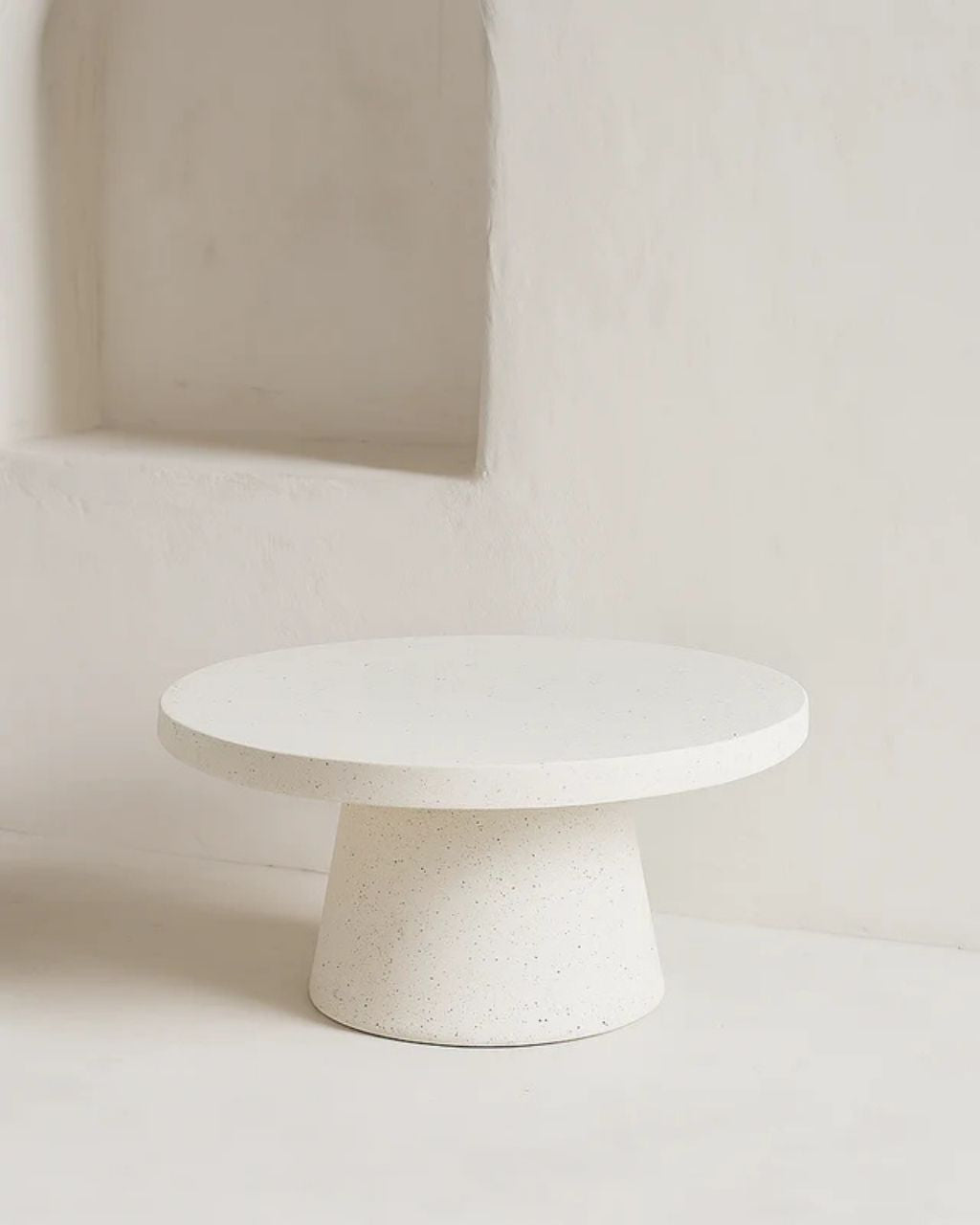 Mesa de centro Petra em fibra de magnésio, 80 x 80 x 38 cm