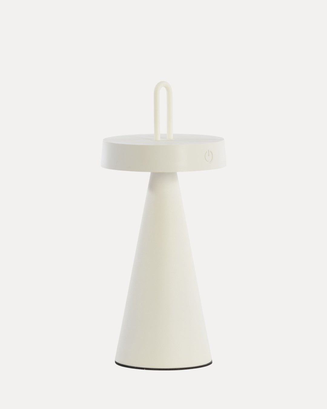 Lámpara de Mesa Lumo Blanca en Metal, Ø13 × 28,5 cm