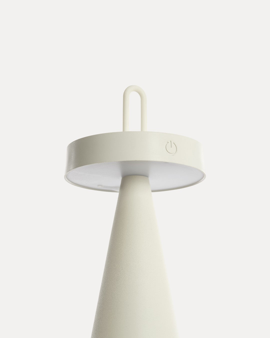 Lámpara de Mesa Lumo Blanca en Metal, Ø13 × 28,5 cm