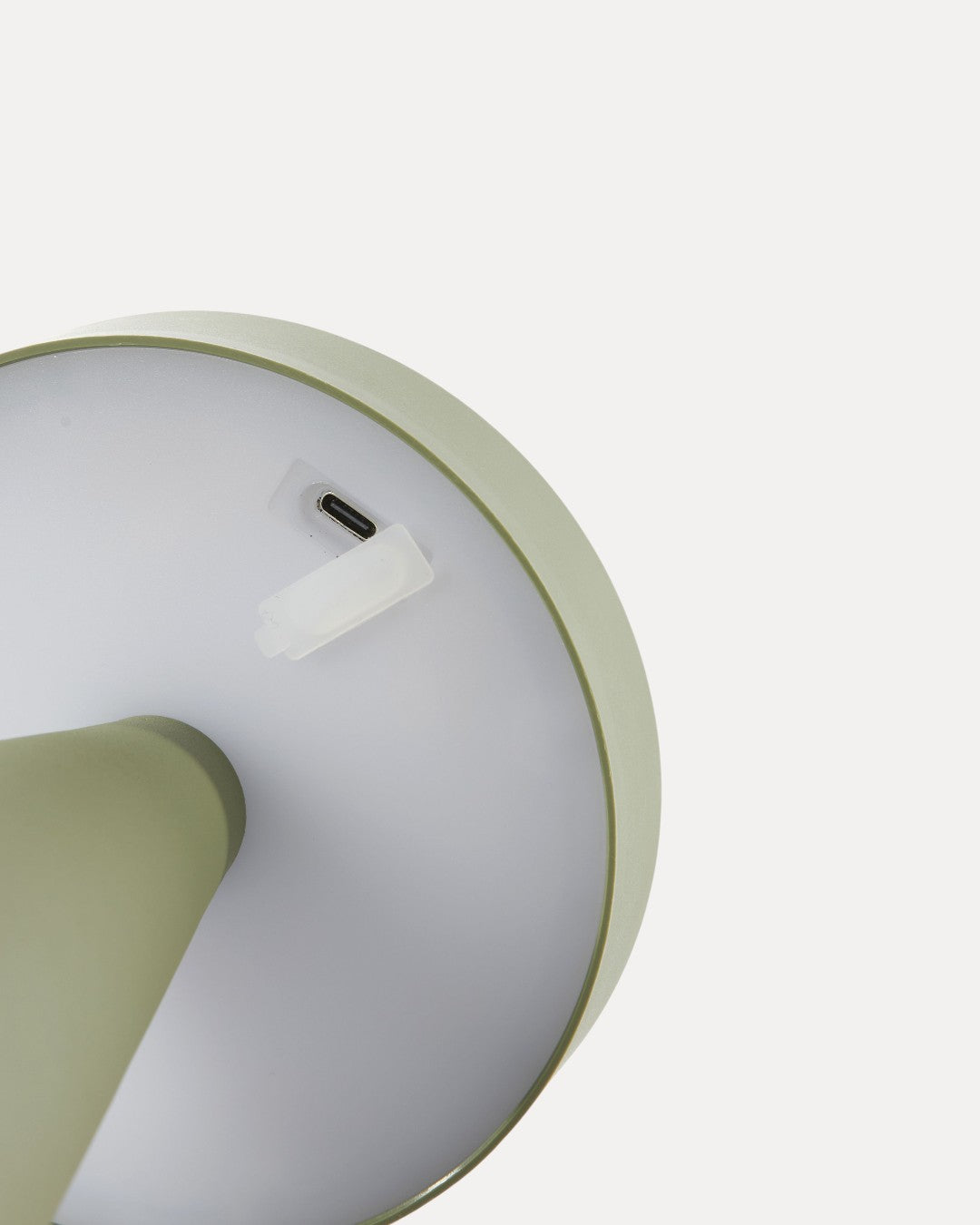 Lámpara de Mesa Lumo Verde en Metal, Ø13 × 28,5 cm