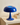 Candeeiro de mesa Musa em Metal Azul, 25,50 cm × 25,50 cm x 25 cm