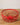 Cesto Redia Redondo Vermelho em Ferro, Ø 25 x 8 cm