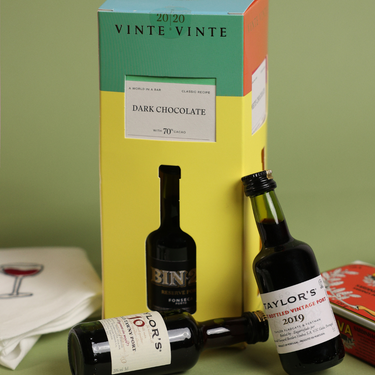 Caixa de Chocolate e Vinho do Porto