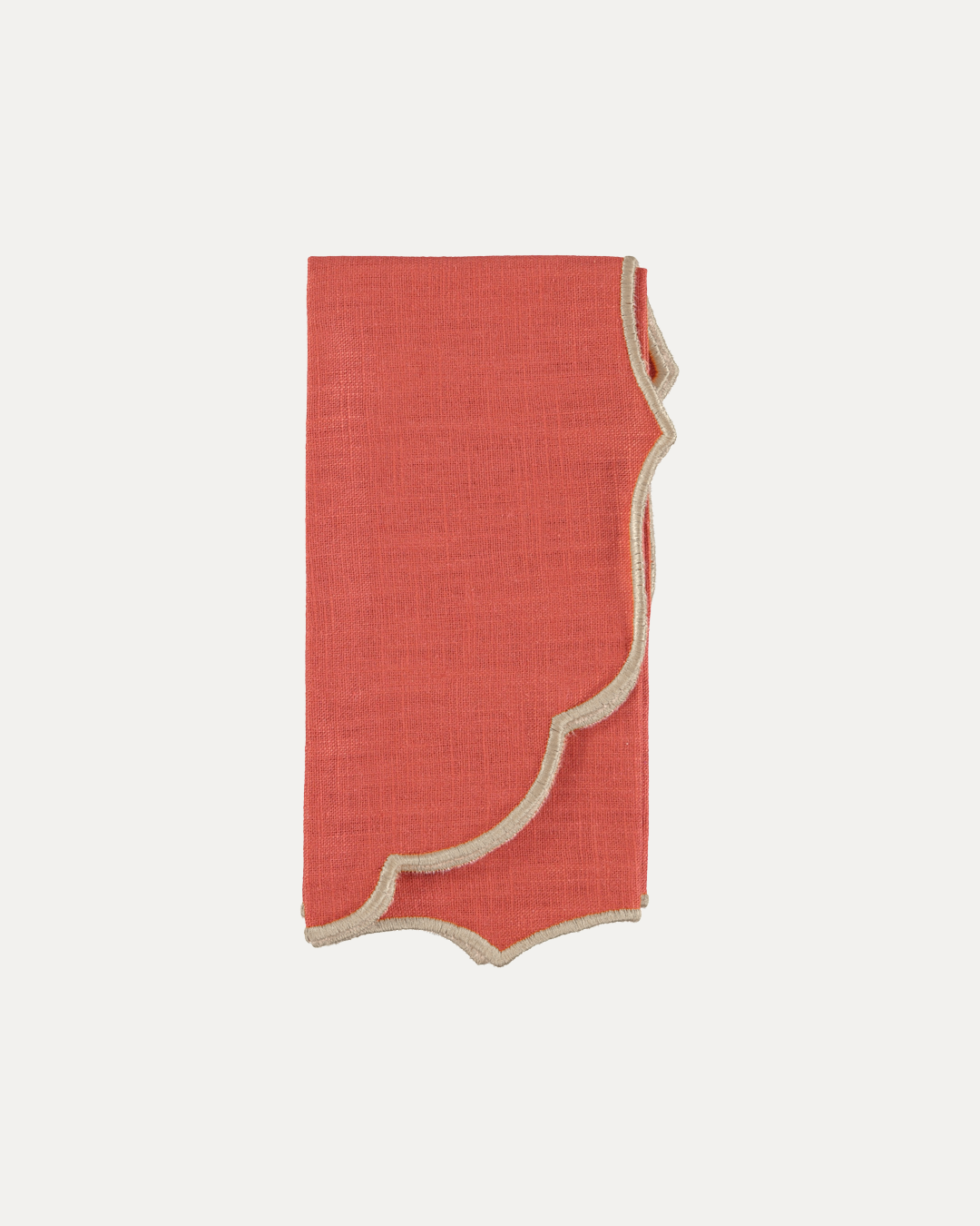 Belmonte Napkin, Terracotta with Brown