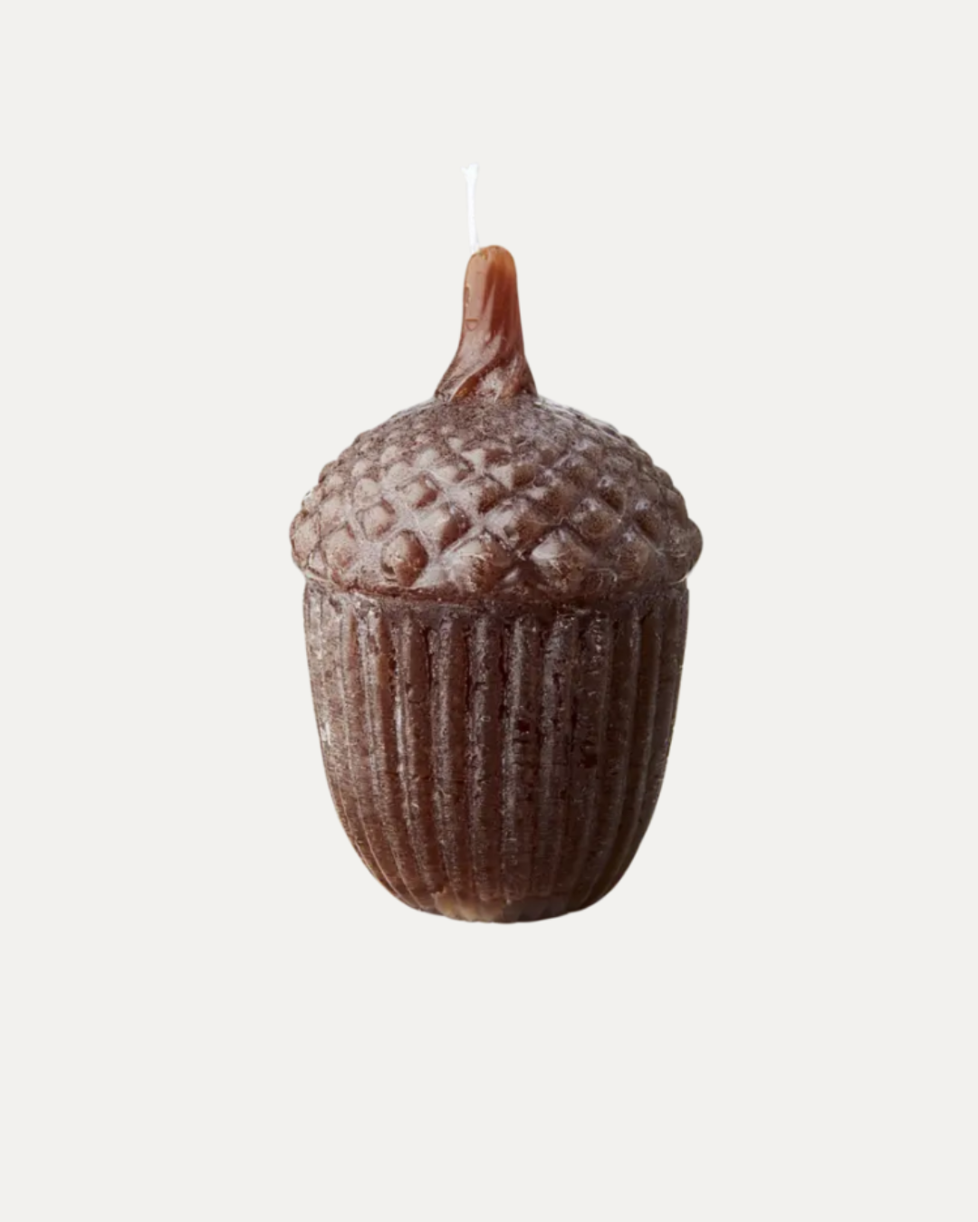 Decorative Candle Acorn, Chestnut