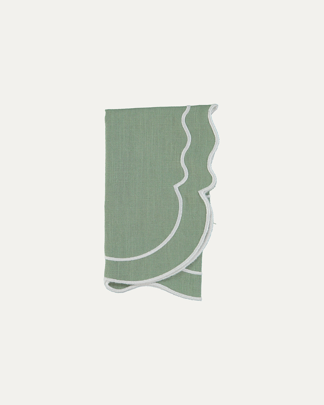 Guardanapo Clou, Verde com Branco