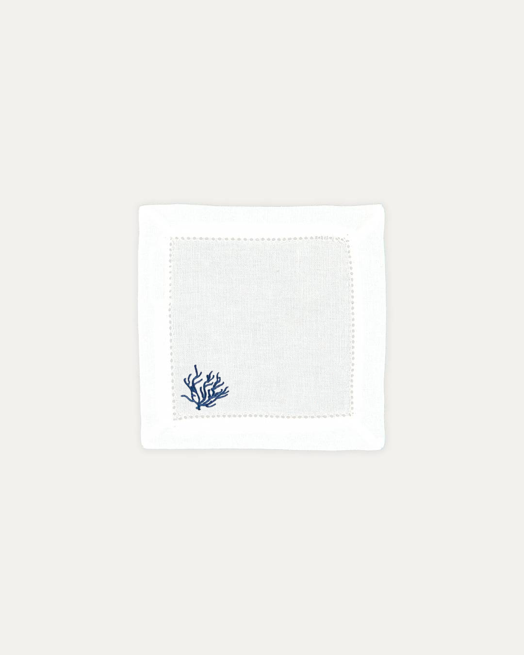 Serviette Cocktail Corail Bleu
