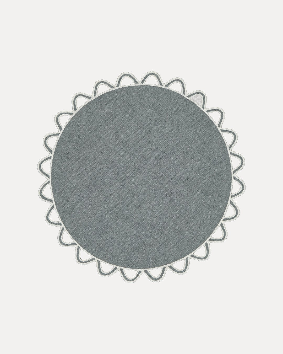 Placemat Halo, Gray with Off-White