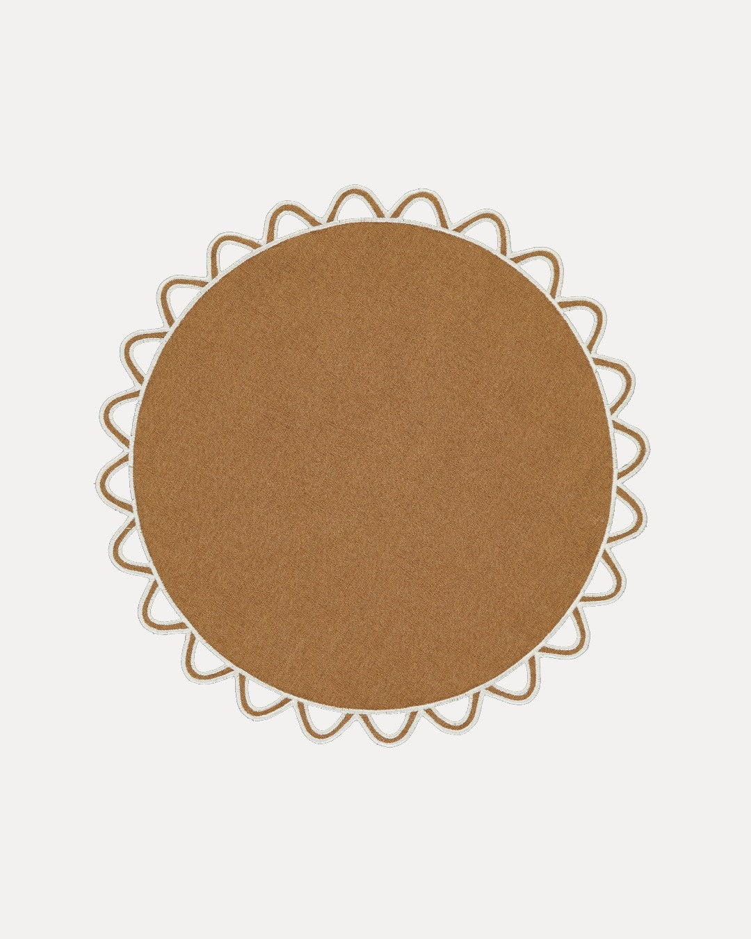 Placemat Halo, Brown with Cream