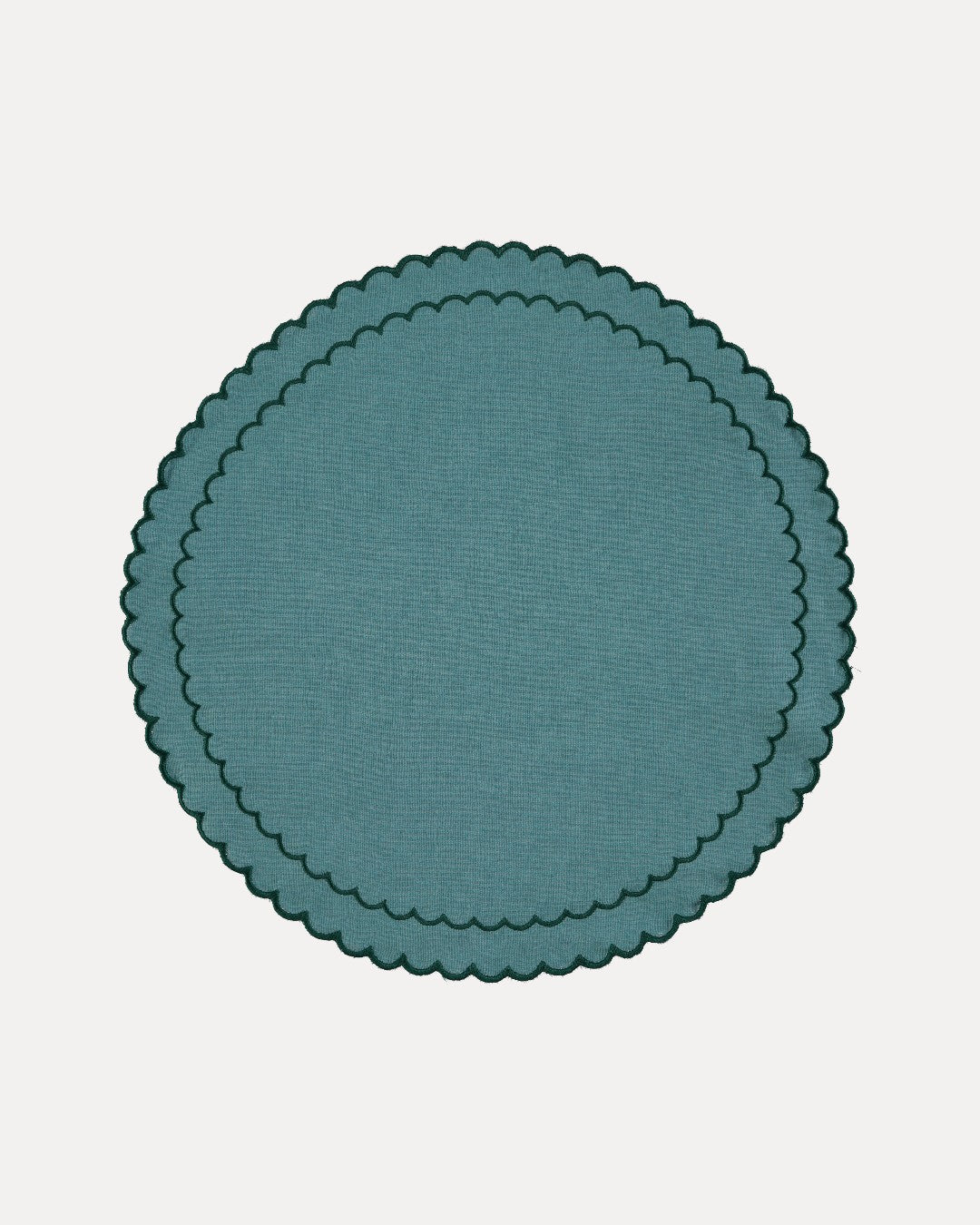 Set de Table Filipa, Bleu avec Vert