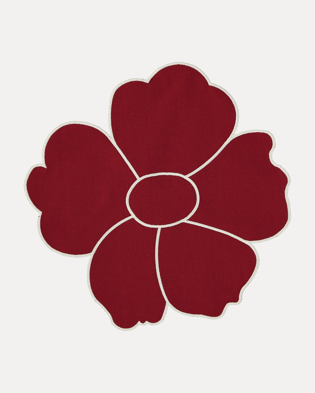 Mantel Individual Daisy, Rojo