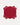 Individual Folhagem Vermelho com Branco