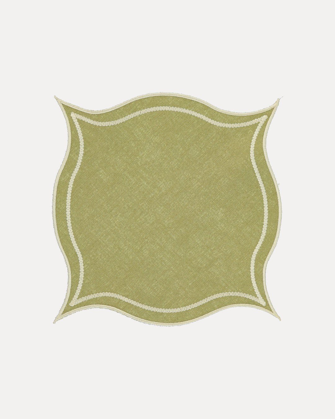 Placemat Leme Green with Raw