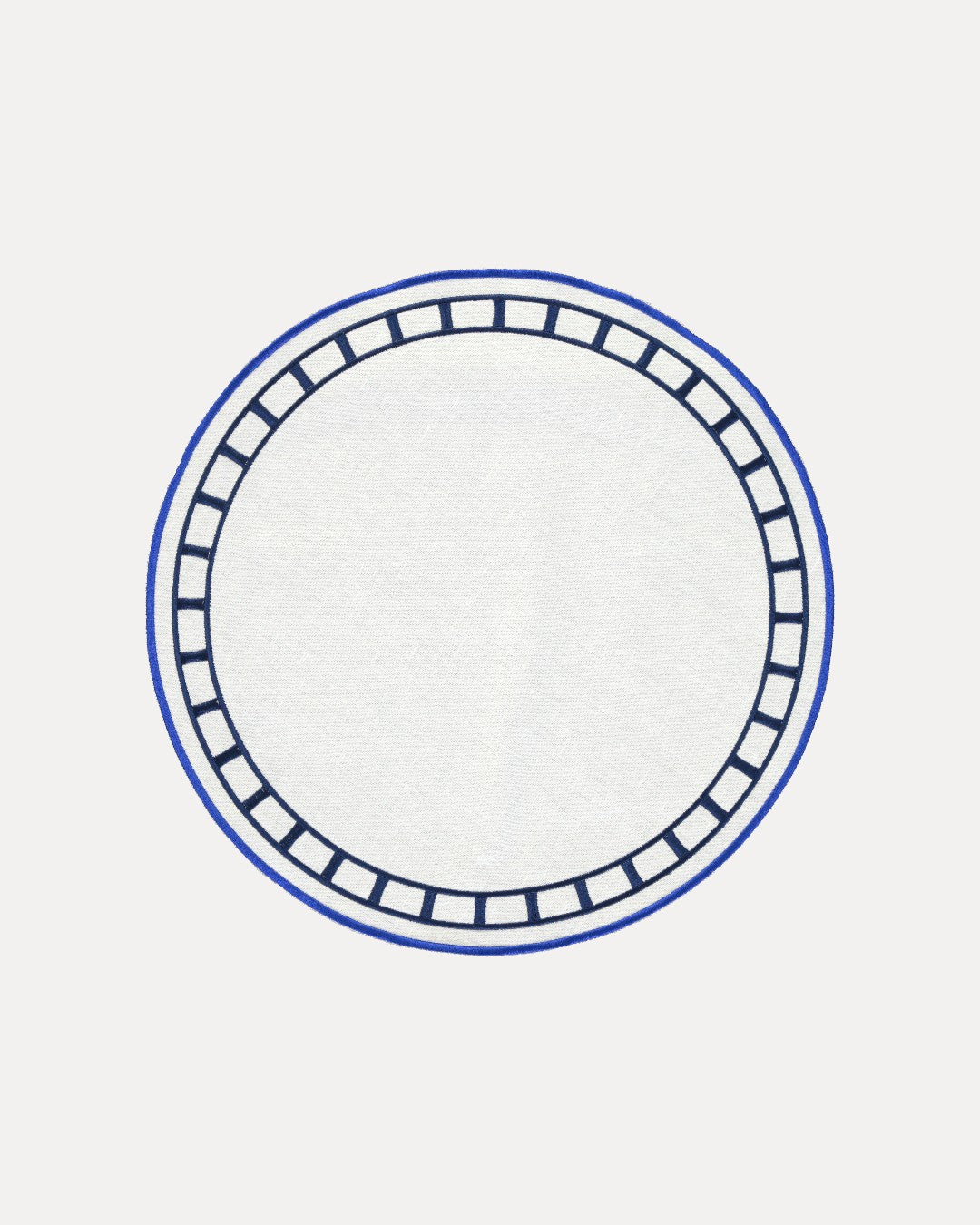 Placemat Marim, White with Blue