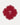 Placemat Mimosa, Red with White