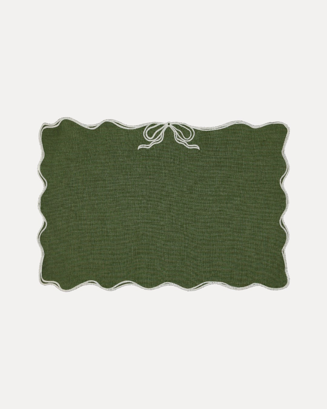 Placemat Viena, Green with White