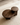 Mesa de centro Sable redonda em folheado de madeira nogueira, Ø 80 x 37,5 cm
